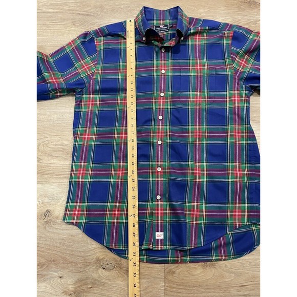 Vineyard Vines Performance Classic Fit Murray Button Down Shirt Mens Large Plaid - Picture 5 of 7